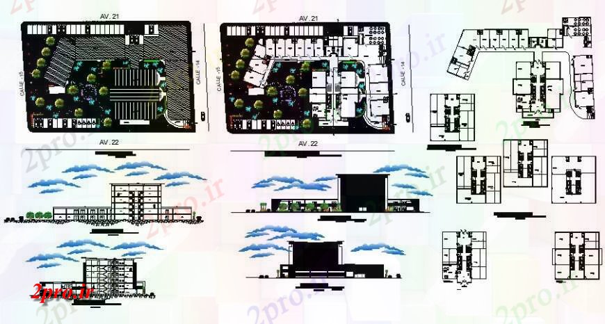 دانلود نقشه جزئیات و فضای داخلی شرکت  نما، طرحی و جزئیات مقطعی از تعاونی ساختمان مرکز  چیدمان  دو بعدی   (کد125671)