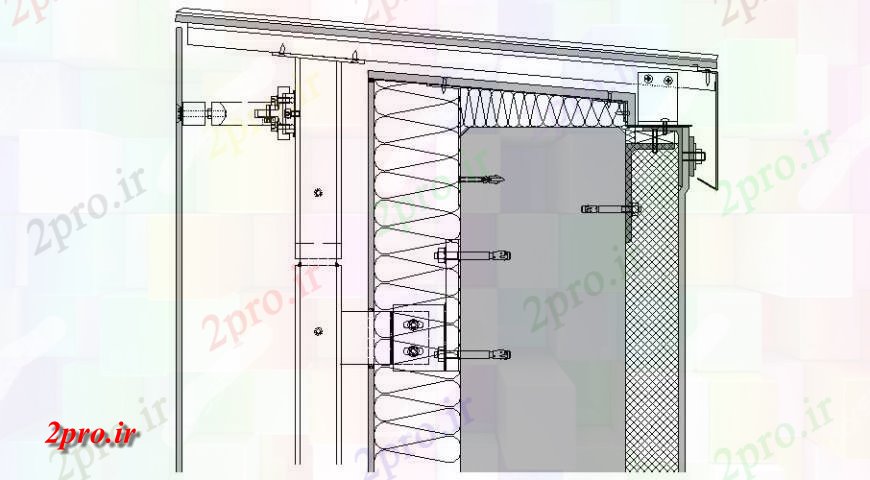 دانلود نقشه کارخانه صنعتی  ، کارگاه طراحی جزئیات از سایه های صنعتی   (کد125745)