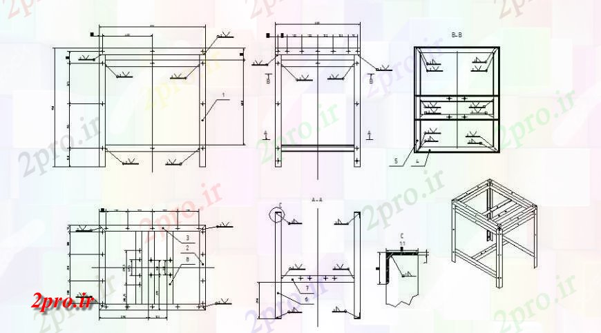 دانلود نقشه بلوک مبلمان جوش اره جدول دایره رسم  (کد125816)