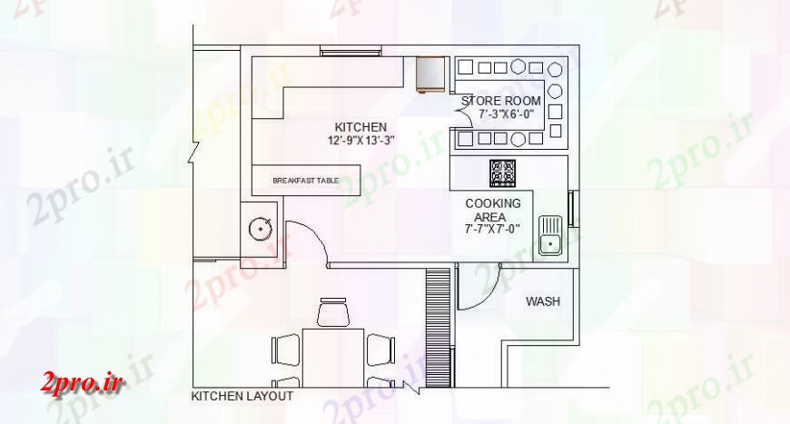 دانلود نقشه جزئیات طراحی ساخت آشپزخانه طراحی از جزئیات آشپزخانه  بلوک (کد125936)