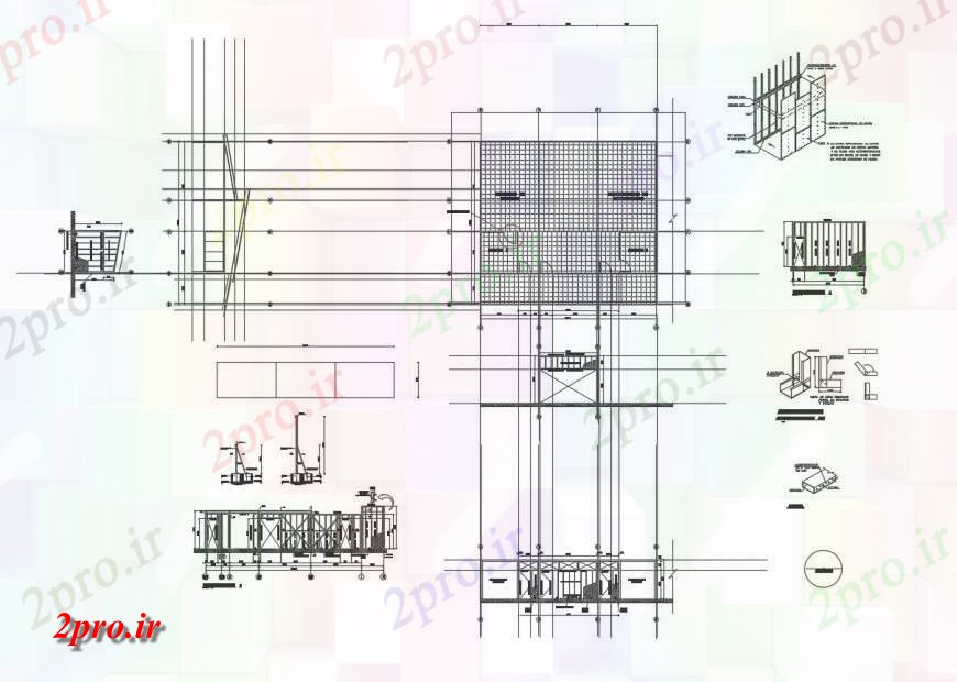 دانلود نقشه جزئیات ساخت و ساز جزئیات  دو بعدی  از  طرحی واحد ساخت و ساز اتوکد (کد126001)