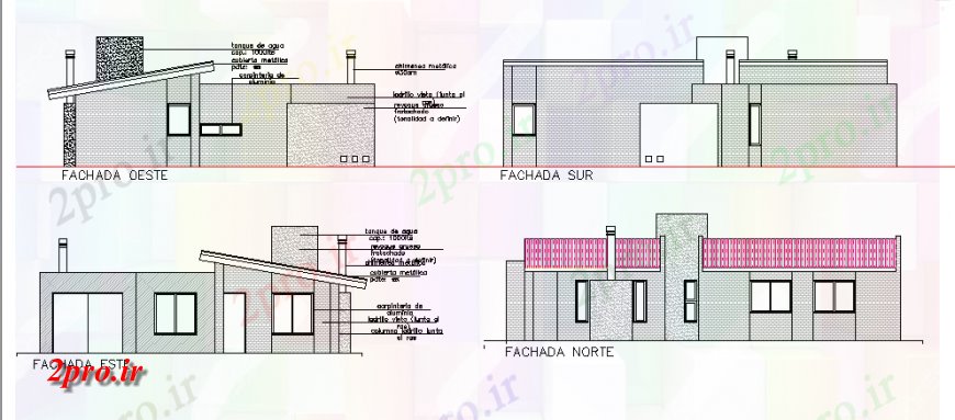 دانلود نقشه مسکونی  ، ویلایی ، آپارتمان  طرحی از نمای از کلبه طراحی (کد126032)