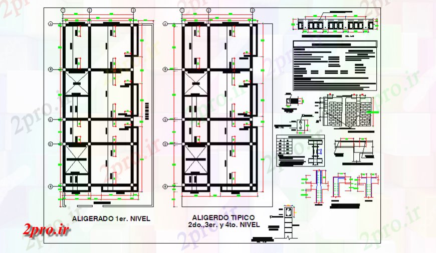 دانلود نقشه جزئیات ستون پرتو، طراحی ستون از محل زندگی طراحی خانه طراحی (کد126049)