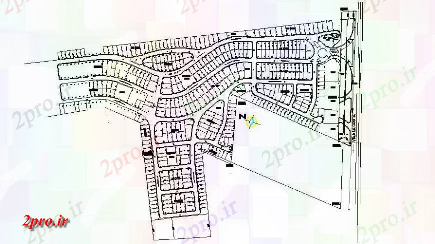 دانلود نقشه جزئیات پروژه های معماری عمومی جزئیات طرحی سایت مسکن مسکونی چند جامعه (کد126084)