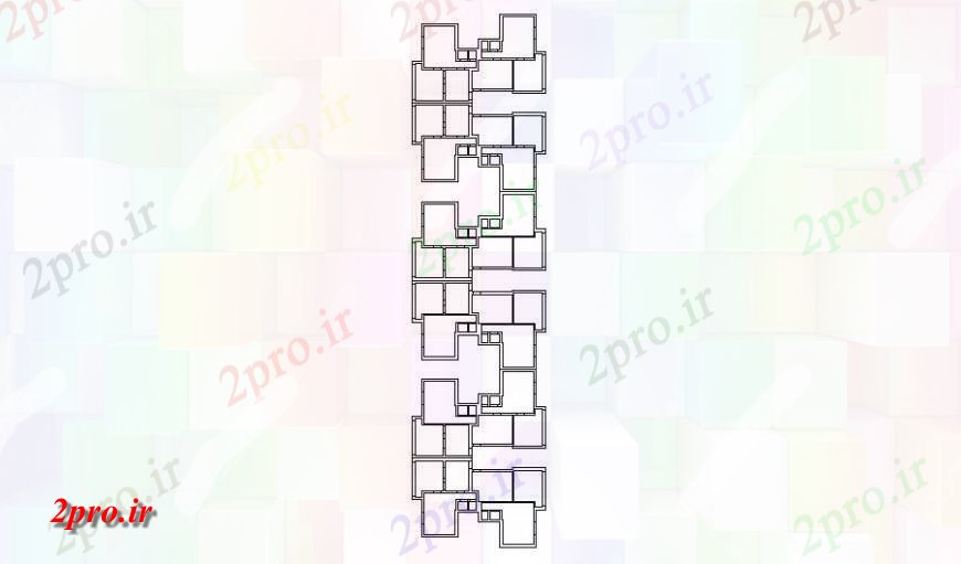 دانلود نقشه مسکونی  ، ویلایی ، آپارتمان  خانه ساختمان فریم بلوک طرحی  (کد126144)