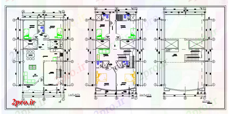 دانلود نقشه مسکونی  ، ویلایی ، آپارتمان  پیشنهاد یک خانواده طراحی خانه (کد126176)