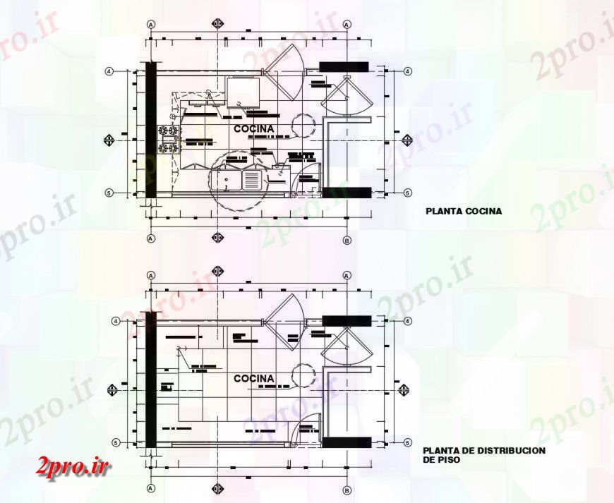 دانلود نقشه جزئیات طراحی ساخت آشپزخانه   از آشپزخانه بلوک ساخت و ساز  (کد126215)