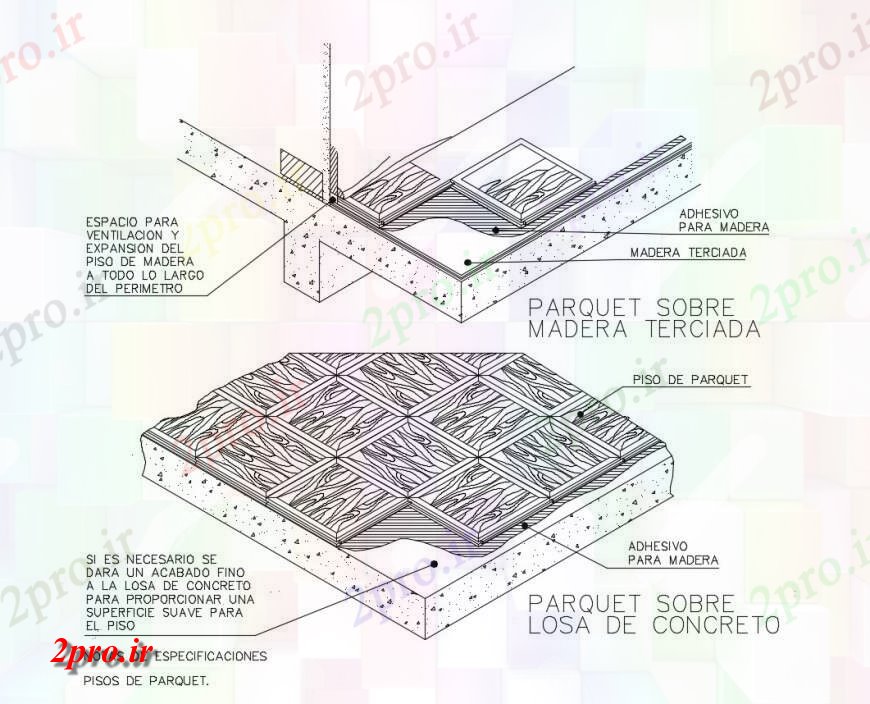 دانلود نقشه جزئیات ساخت و ساز موج نو ساخت و ساز  ساختاری  (کد126353)