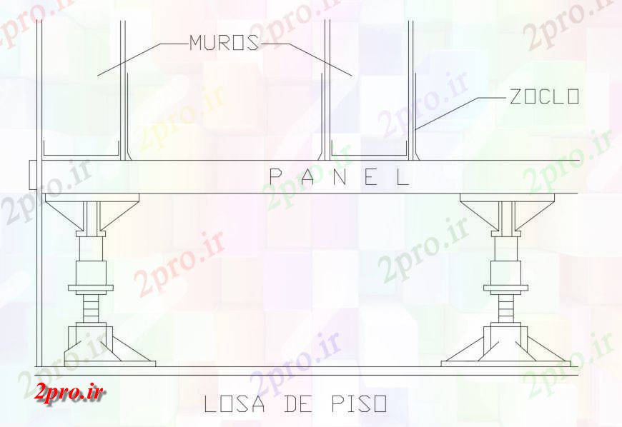 دانلود نقشه جزئیات ساخت و ساز واحد ساخت و ساز بلوک ساختاری  (کد126361)