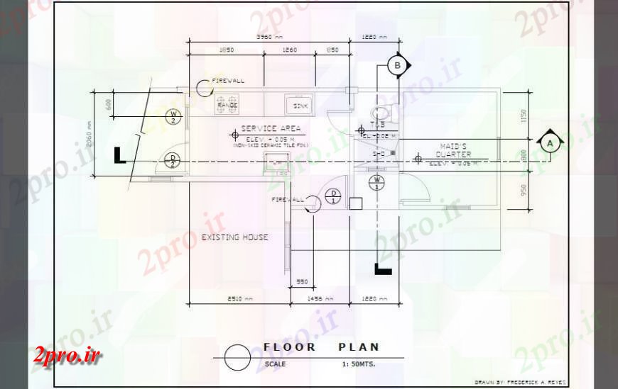 دانلود نقشه جزئیات طراحی ساخت آشپزخانه طرحی طبقه از آشپزخانه  بلوک (کد126456)