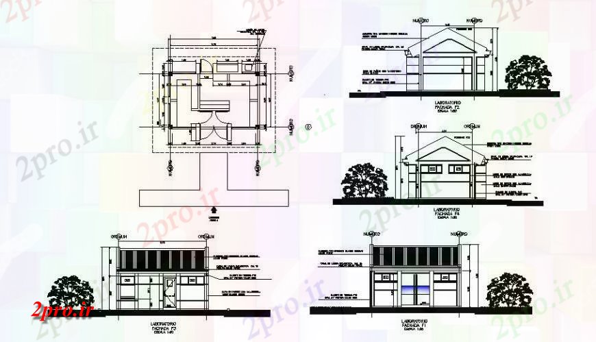 دانلود نقشه بیمارستان - درمانگاه - کلینیک طرحی ها و تجهیزات آزمایشگاهی طراحی طرحی 6 در 6 متر (کد126497)