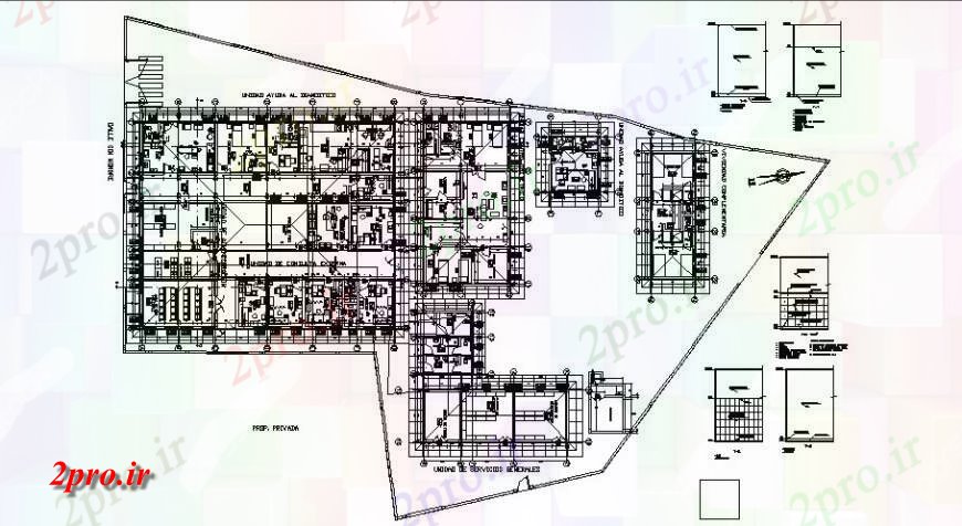 دانلود نقشه جزئیات و فضای داخلی شرکت  تعاونی طرحی ساختمان جزئیات  دو بعدی    (کد126577)