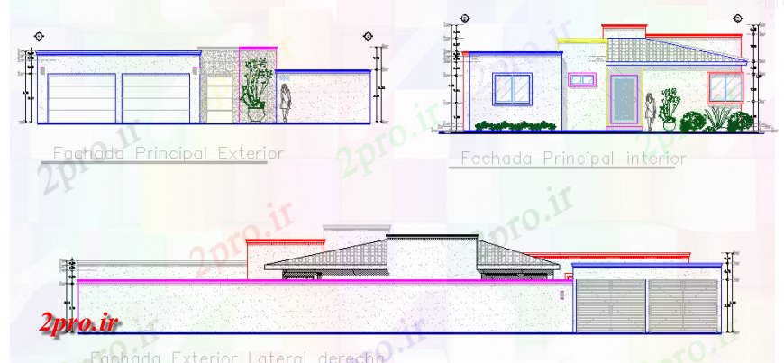 دانلود نقشه مسکونی  ، ویلایی ، آپارتمان  نما خانه کوچک پروژه طراحی معماری (کد126644)