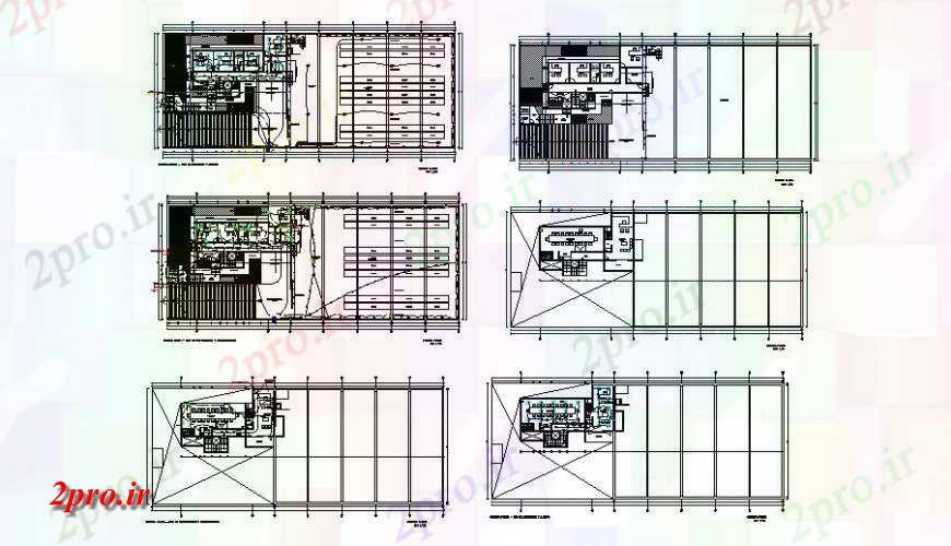 دانلود نقشه کارخانه صنعتی  ، کارگاه صنعت طراحی طرحی جزئیات  (کد126678)