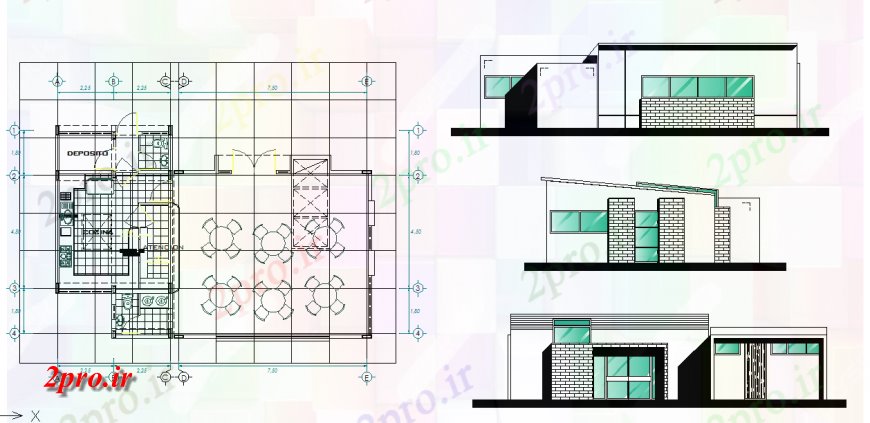 دانلود نقشه مسکونی  ، ویلایی ، آپارتمان  مختلف نوع خانه جزئیات منطقه (کد126717)