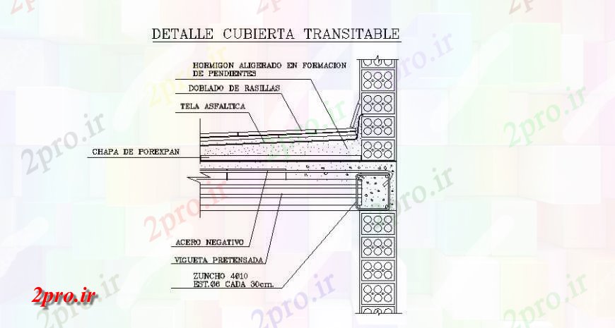 دانلود نقشه جزئیات میلگرد گذاریجزئیات واحد ساخت و ساز بلوک ساختاری  (کد126744)