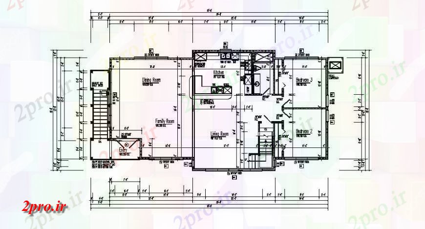 دانلود نقشه مسکونی  ، ویلایی ، آپارتمان  تنها طبقه خانه جزئیات کار  طراحی  (کد126796)