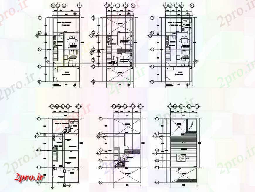 دانلود نقشه مسکونی  ، ویلایی ، آپارتمان  مسکونی ساخت و ساز آپارتمان   طرحی جزئیات دو بعدی   (کد126832)