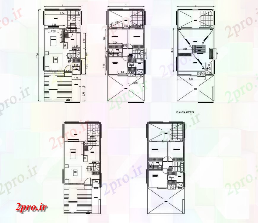 دانلود نقشه مسکونی  ، ویلایی ، آپارتمان  طرحی کار از جزئیات آپارتمان    چیدمان  دو بعدی   (کد126876)