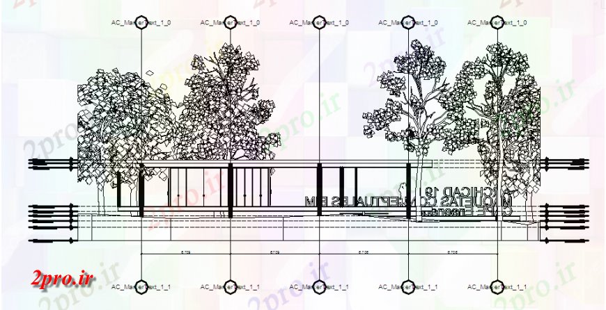 دانلود نقشه مسکونی  ، ویلایی ، آپارتمان  طراحی شمالی نما از طراحی فولاد خانه ساختار (کد126947)