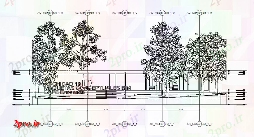 دانلود نقشه مسکونی  ، ویلایی ، آپارتمان  طراحی جنوبی نما از طراحی فولاد خانه ساختار (کد126949)