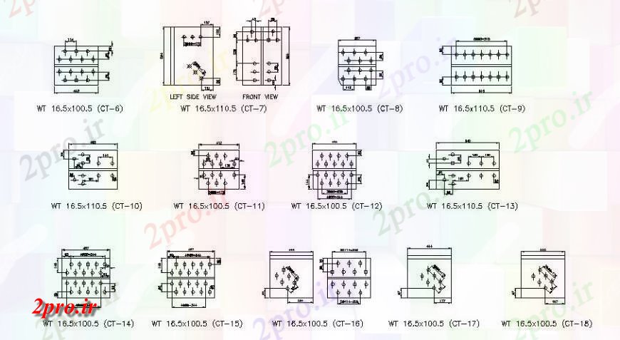 دانلود نقشه جزئیات ساخت پل پل طراحی جزئیات اتصال برق  (کد127029)