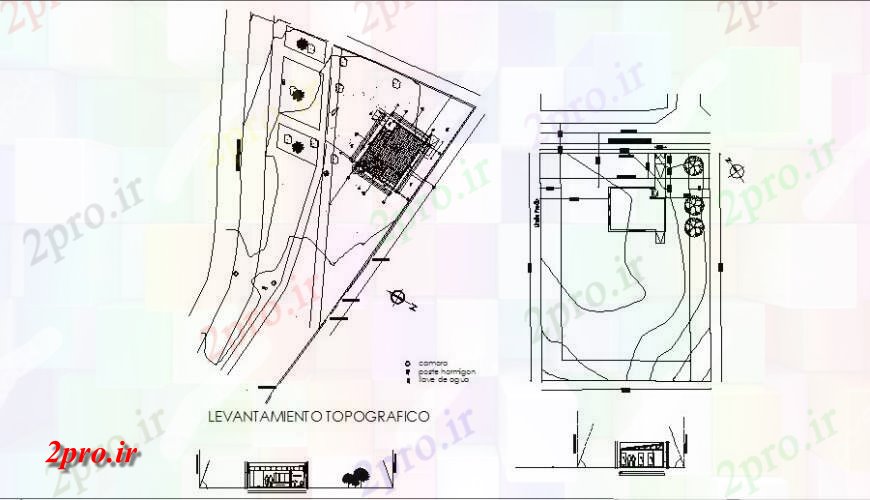 دانلود نقشه برنامه ریزی شهری بالا بردن توپوگرافی بررسی طراحی جزئیات  (کد127034)