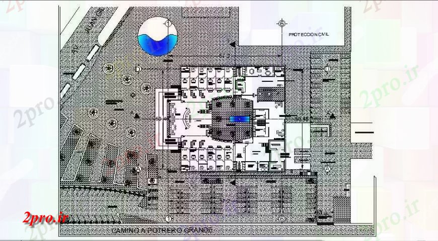 دانلود نقشه جزئیات و فضای داخلی شرکت  طرحی کار تعاونی ساختمان  دو بعدی   (کد127219)