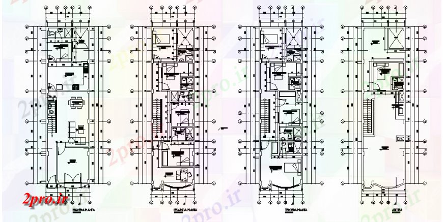 دانلود نقشه مسکونی  ، ویلایی ، آپارتمان  پیشنهاد های تک خانواده پروژه خانه طراحی (کد127254)