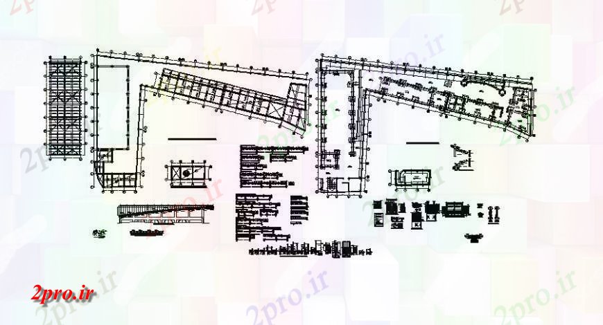 دانلود نقشه طراحی اتوکد پایه بنیاد طرحی و ساخت و ساز  ساختاری  (کد127295)