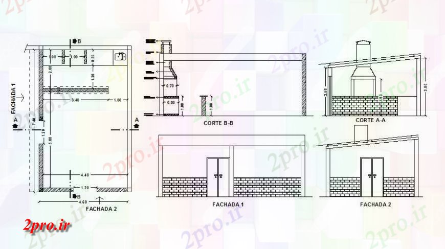 دانلود نقشه آشپزخانه بخش و آشپزخانه طرحی جزئیات با  دودکش طراحی جزئیات  (کد127322)