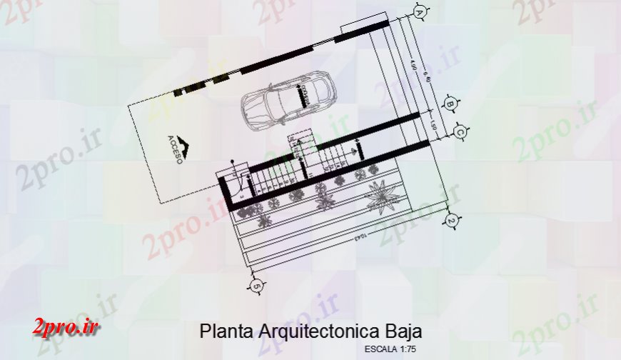 دانلود نقشه مسکونی  ، ویلایی ، آپارتمان  طرحی پارکینگ طراحی خانه مدرن (کد127329)