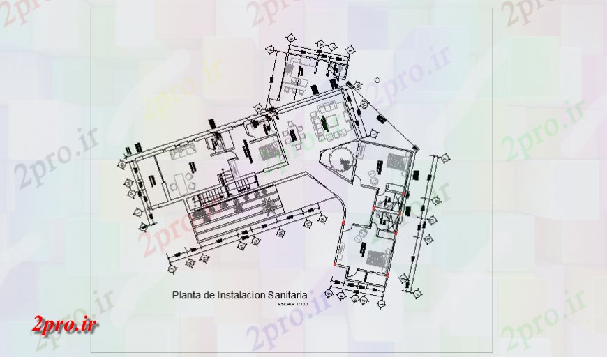 دانلود نقشه مسکونی  ، ویلایی ، آپارتمان  بهداشتی طرحی نصب و راه اندازی طراحی برای طراحی خانه مدرن (کد127337)