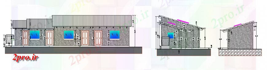 دانلود نقشه مسکونی  ، ویلایی ، آپارتمان  طراحی طرحی نمای مسکن اجتماعی طراحی (کد127414)