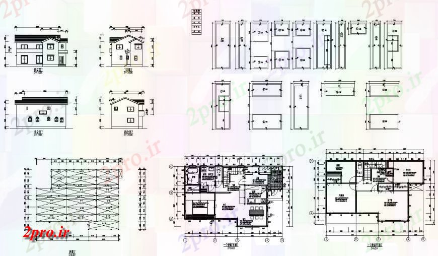 دانلود نقشه مسکونی  ، ویلایی ، آپارتمان  ویلا ساختار طرحی اطلاعات  معماری و نما طرحی  دو بعدی   (کد127454)