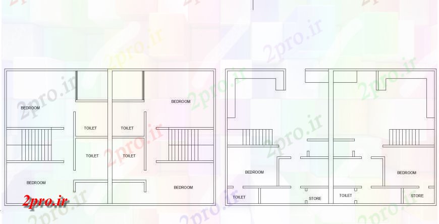 دانلود نقشه مسکونی  ، ویلایی ، آپارتمان  خانه خط  برنامه ریزی اتوکد (کد127460)