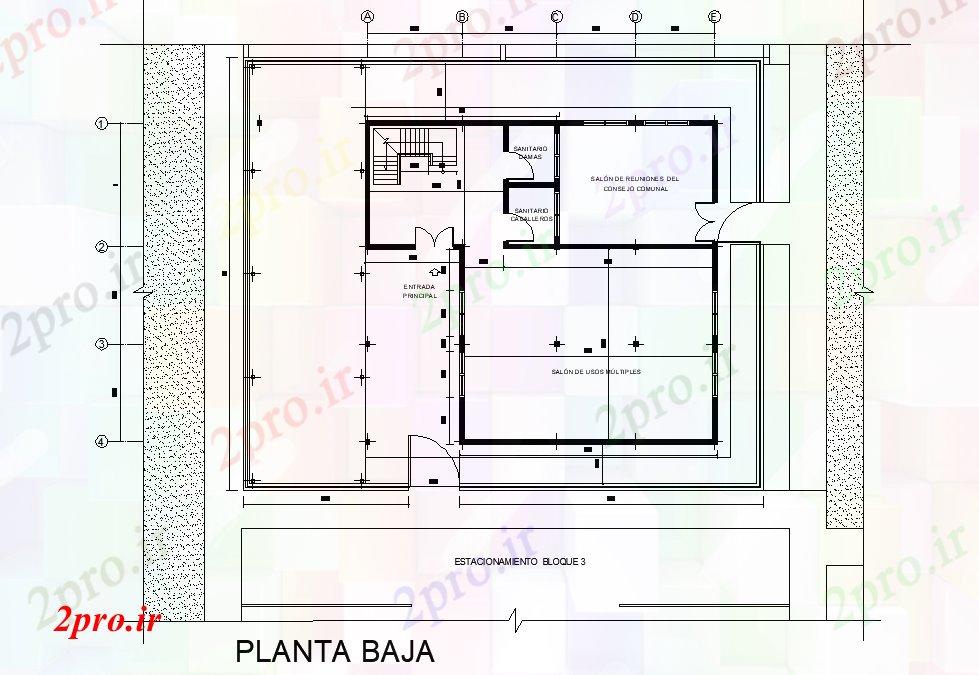 دانلود نقشه هتل - رستوران - اقامتگاه انجمن طرحی خانه جزئیات 10 در 13 متر (کد127495)