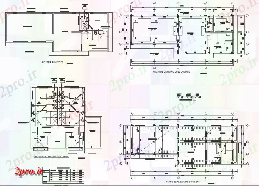 دانلود نقشه جزئیات ساخت و ساز طراحی جزئیات دفتر سلامت اتوکد 5 در 14 متر (کد127509)