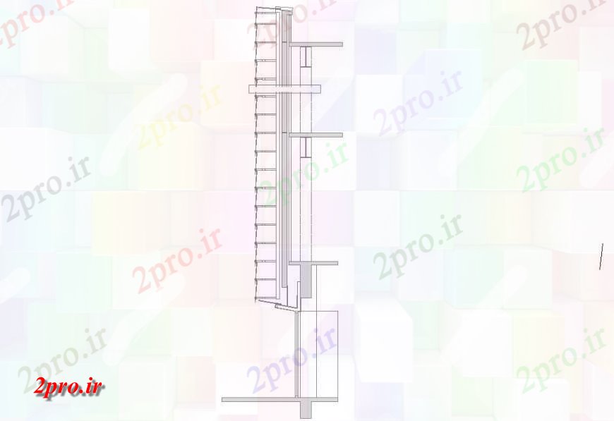 دانلود نقشه طراحی جزئیات تقویت کننده موج نو به بخش دیوار  طراحی (کد127653)