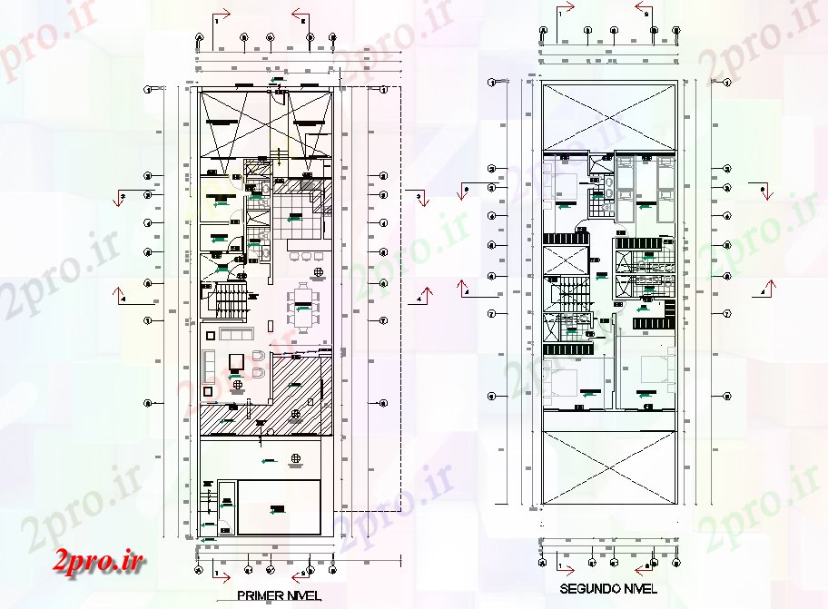 دانلود نقشه مسکونی  ، ویلایی ، آپارتمان  محل زندگی طرحی کار جزئیات (کد127661)