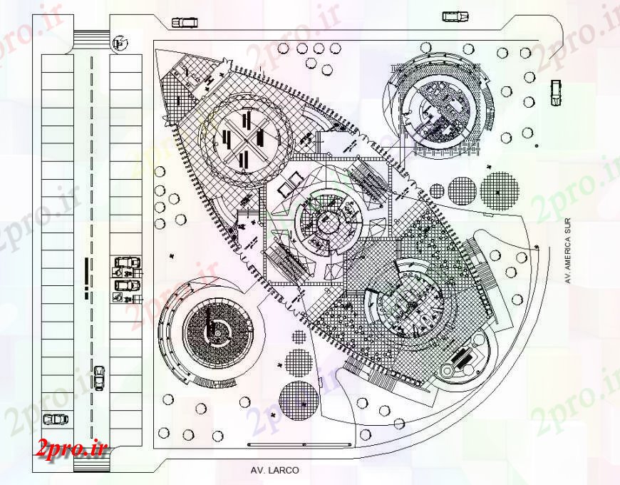 دانلود نقشه هتل - رستوران - اقامتگاه معمار طراحی هتل برنامه ریزی اتوکد 55 در 56 متر (کد127735)