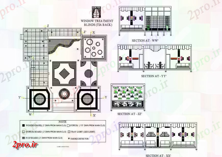 دانلود نقشه مسکونی  ، ویلایی ، آپارتمان  طرحی و بخش خانه جزئیات (کد127756)