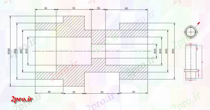 دانلود نقشه طراحی جزئیات تقویت کننده طرحی پیچ مهره و بخش  چیدمان (کد127786)