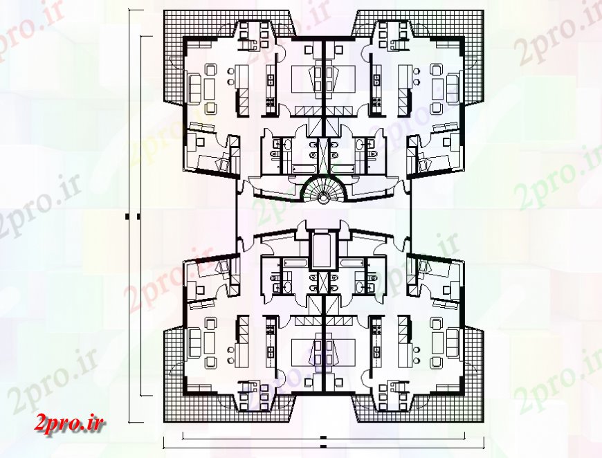 دانلود نقشه مسکونی  ، ویلایی ، آپارتمان  طبقه آپارتمان   مسکونی  طراحی جزئیات  (کد127904)