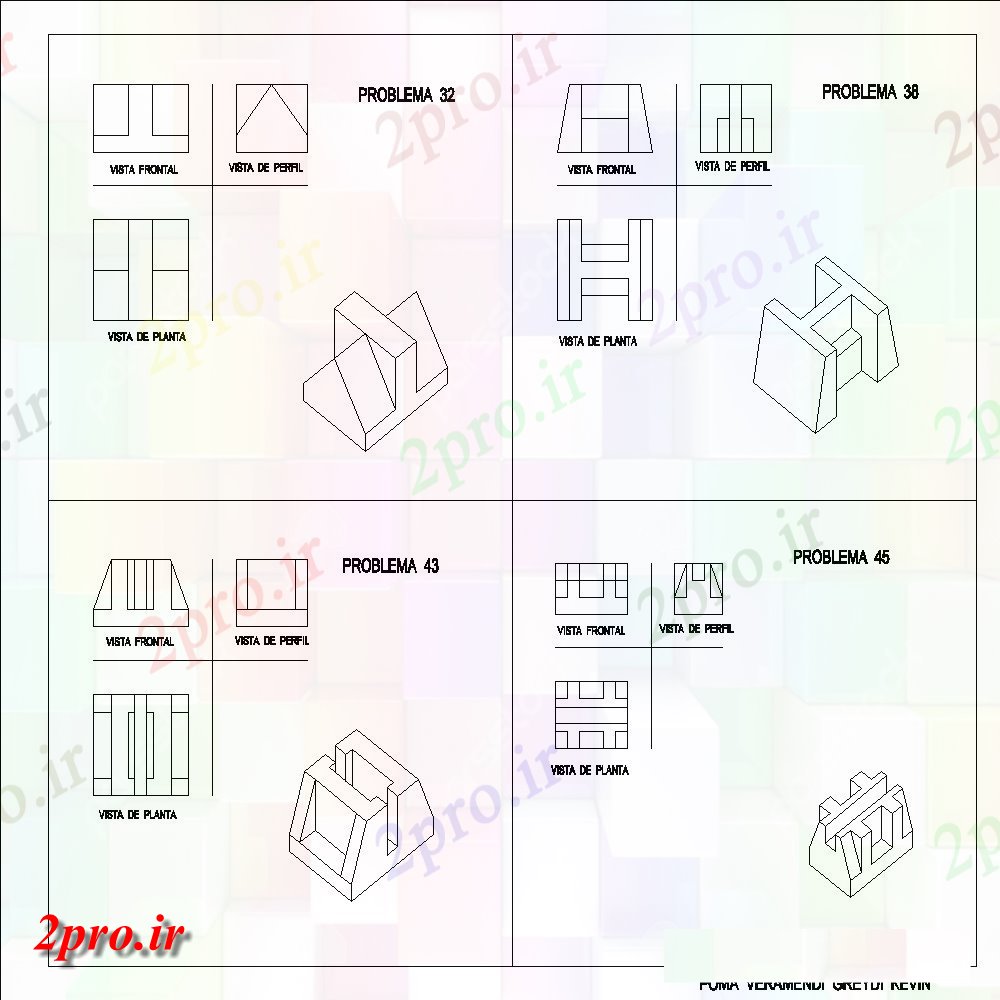 دانلود نقشه جزئیات ساخت و ساز ایزومتریک من بخش طرحی جزئیات (کد127912)