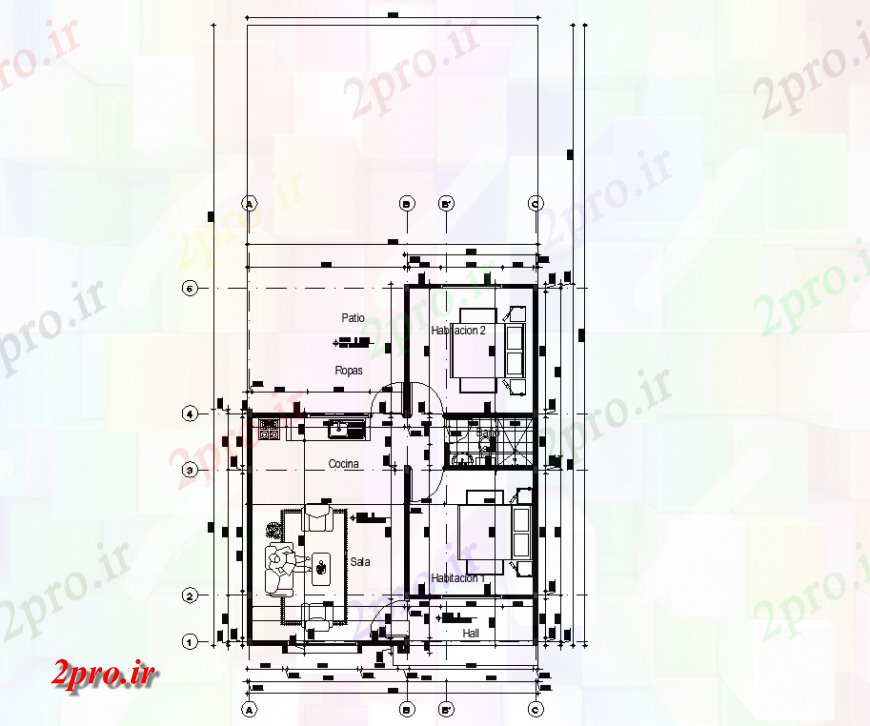 دانلود نقشه مسکونی  ، ویلایی ، آپارتمان  طرحی خانه آپارتمان   طراحی اتوکد (کد127936)