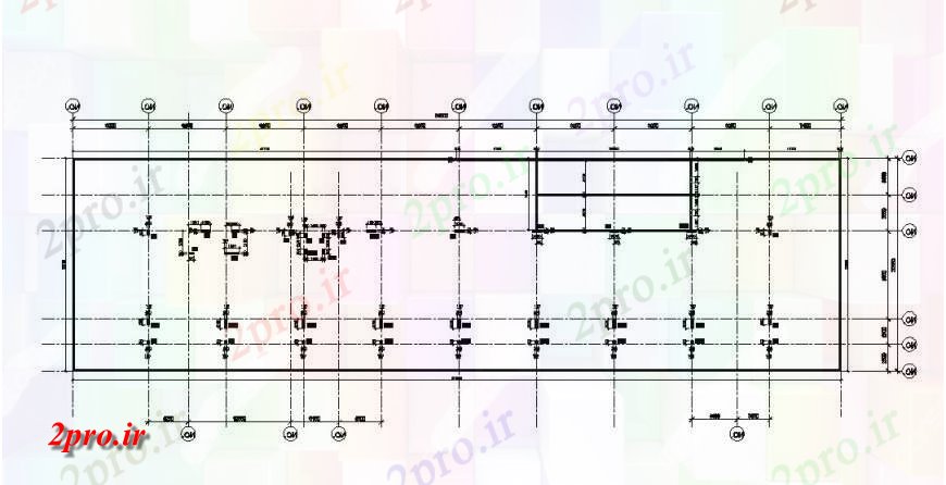 دانلود نقشه جزئیات ستون ستون طرحی جزئیات ساختار واحد سازنده  (کد127948)
