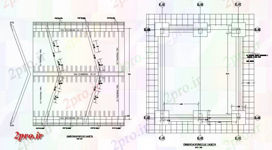 دانلود نقشه جزئیات ساخت و ساز جزئیات سقف طراحی  اتوکد (کد127980)