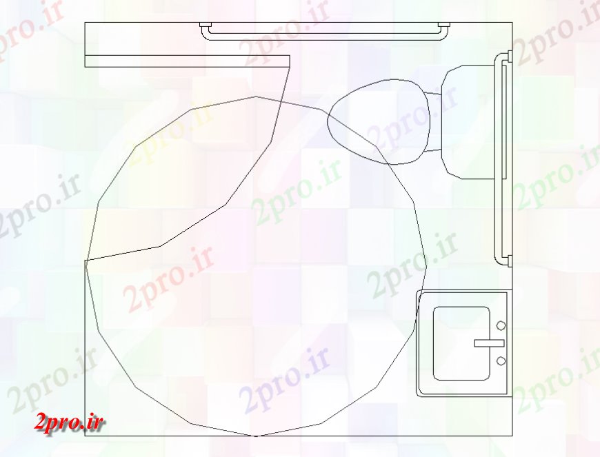 دانلود نقشه بلوک های بهداشتی بهداشتی بلوک تجهیزات جزئیات  کلینیک  طراحی جزئیات  (کد128081)