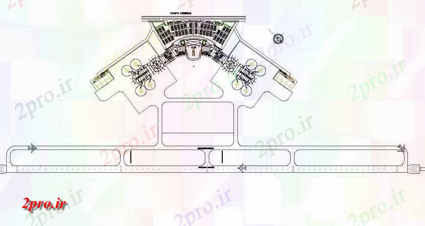 دانلود نقشه فرودگاه فرودگاه طرحی ساختمان جزئیات   طرحی بلوک ساختاری (کد128101)